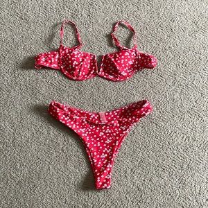 ROMWE red flower bikini M